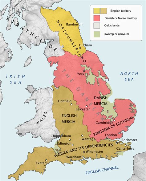 Map Of Ancient Kingdoms Of England Secretmuseum