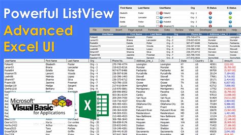 Working With ListView Control In Excel VBA YouTube