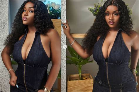 Nigerian Singer Davidos Fiance Chioma Shows Off Her Sexy Cleavage In