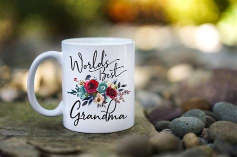 Worlds Best Grandma Mug Mug For Grandma Ts For Grandma Etsy