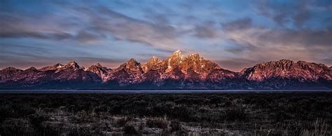 Free Photo Mountain Range Landscape Nature Snow Scenery Panorama