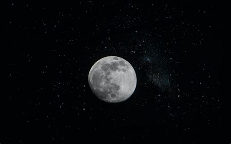 Download Wallpaper 3840x2400 Moon Stars Starry Sky Night Space 4k