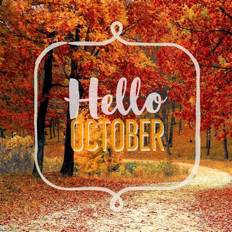 Hello October 🍁 Fall Wallpaper Hello October Fall Wallpaper October