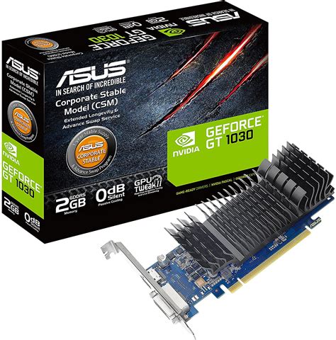 Tarjeta De Video Gt 1030 Ddr5 De 2 Gigas Asus 91010118 Mi Pc Equipos Y