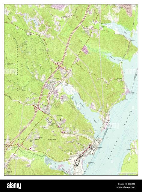 Quantico Virginia Map 1966 124000 United States Of America By