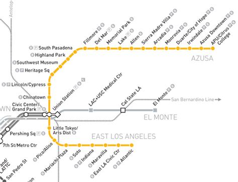La Metro Gold Line Map