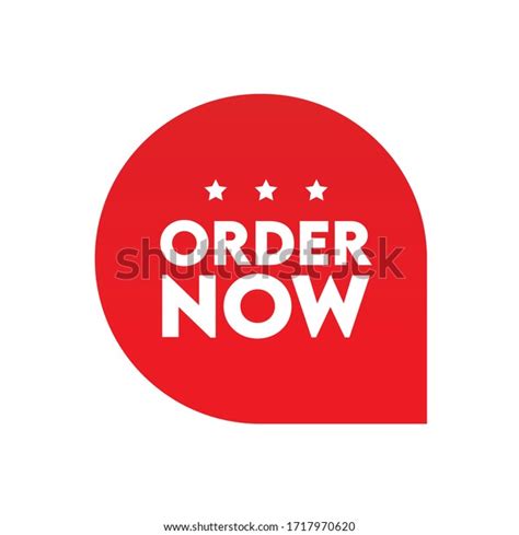 Order Now Icon Vector Flat Design Stock Vector Royalty Free