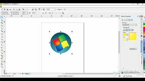 Coreldraw Tutorial Logo Of Microsoft Windows Xp Coreldraw Editing