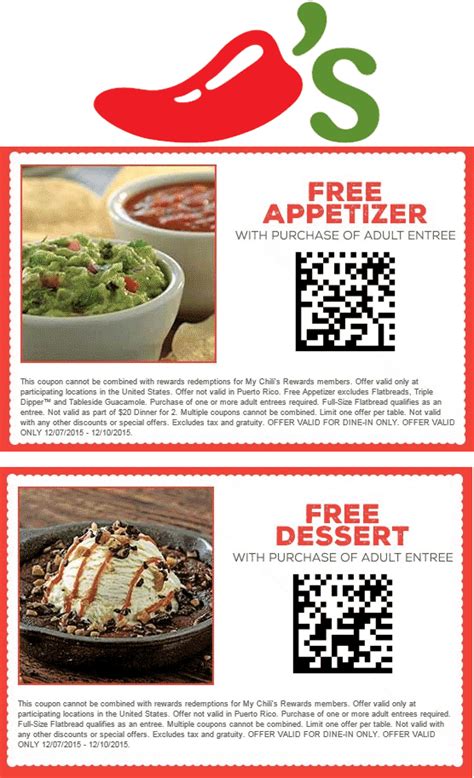 Food coupons, restaurants app 12+. Chilis October 2020 Coupons and Promo Codes