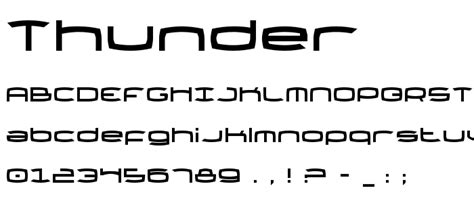Thunder Free Font Download Font Supply