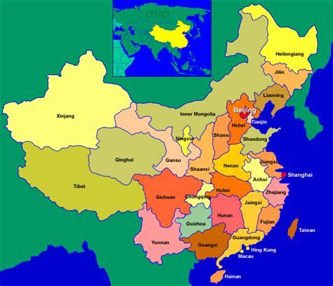 China Map With Cities Printable China Map Cities Tourist