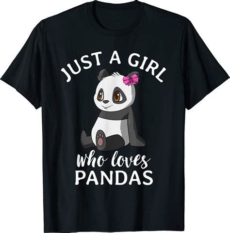 just a girl who loves pandas cute panda t shirt men buy t shirt designs