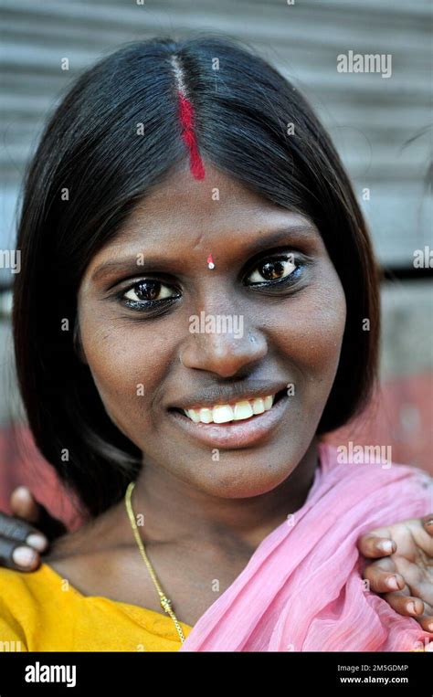 Portrait Of A Beautiful Indian Woman Taken In Kolkata India Stock