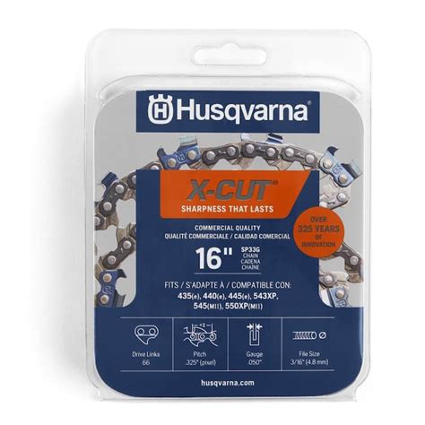 Husqvarna 16 In 66 Link Replacement Chainsaw Chain In The Chainsaw