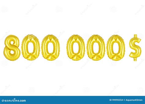 Eight Hundred Thousand Dollars Gold Color Stock Photo Image Of