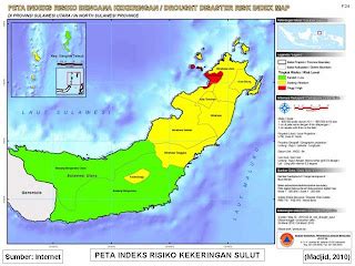 Peta Digital Peta Indeks Risiko Bencana Kekeringan Di Provinsi Sulawesi Utara
