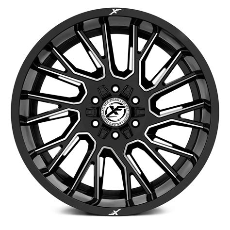 Xf Off Road Xf 230 Wheels Gloss Black With Milled Accents Rims