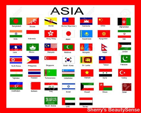 Asian Flags Nombre De Paises Banderas Del Mundo Paises Y Sus Banderas