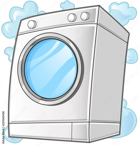 Washing Machine Vector Clip Art Illustration Stock Vector Adobe Stock