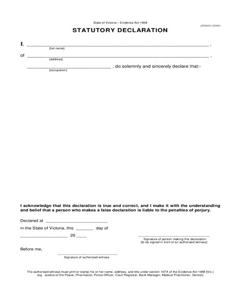 2022 Declaration Form Fillable Printable Pdf And Forms Handypdf