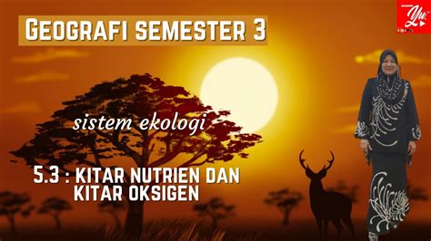 Secara khusus, siklus ini merupakan siklus biogeokimia yang melibatkan makhluk hidup (bio), proses di dalam bumi (geo) dan reaksi. Kitar Nutrien dan Kitar Oksigen - YouTube