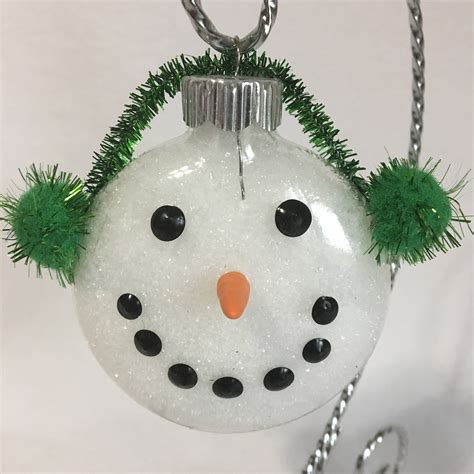 Snowman Ornament Glass Ornaments Winter Wonderland