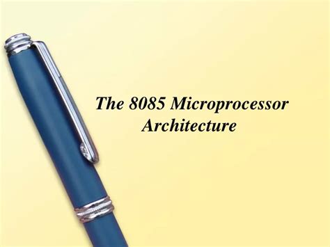Ppt The 8085 Microprocessor Architecture Powerpoint Presentation