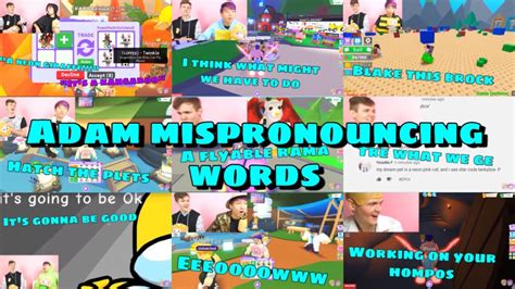 LankyBox Adam Mispronouncing Words Compilation YouTube