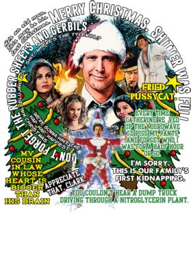 This jolly christmas card is designed by sarah pilar. Clark Griswold Vacation Christmas Quotes Funny Parody Fan ...