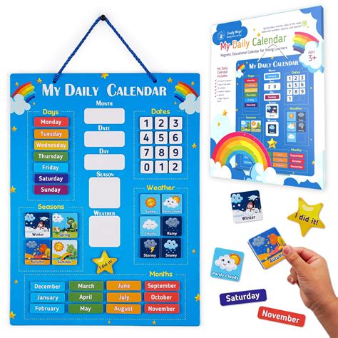 Buy Simply Magic Kids Calendar 2022 My First Daily Magnetic Calendar