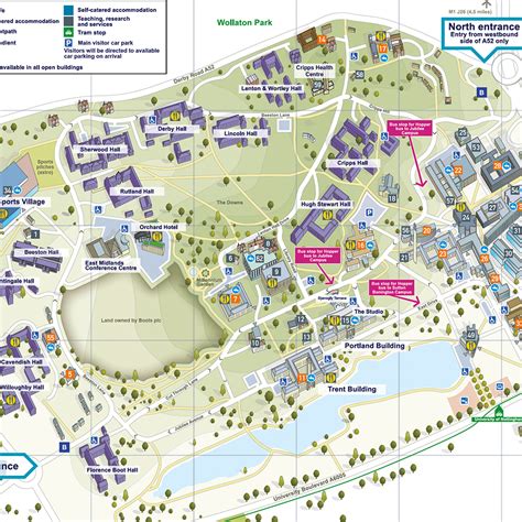 Nottingham Trent University Campus Map