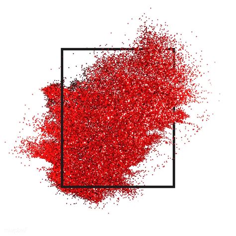 Red Sprinkled Glitter Badge Vector Free Image By Ake