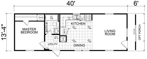 And get $40 credit here. Thrifty 14 X 32 427 sqft Mobile Home | Tiny house floor ...