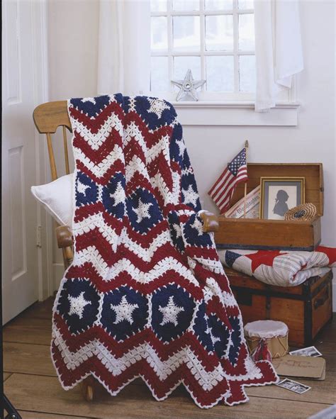 American Pride Afghans Click The Photo To See More Red White And