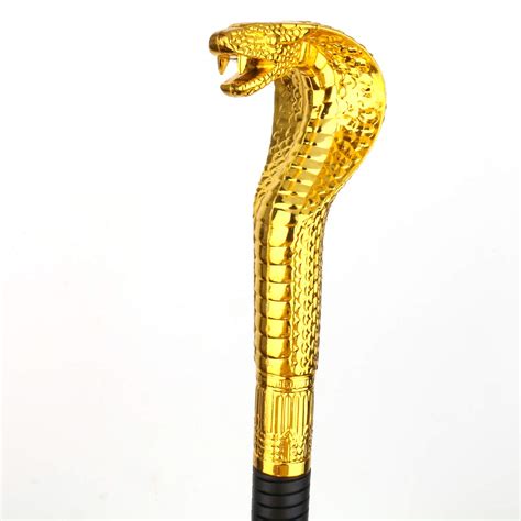 Vesil Skeleteen King Cobra Pimp Cane Egyptian Style Staff Scepter For