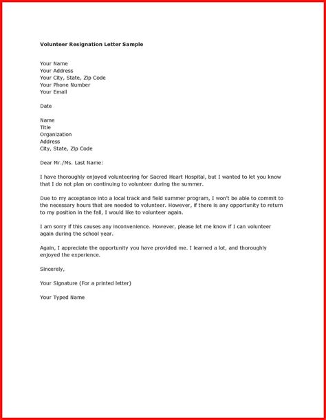 Free Resignation Letter Template Microsoft Word Download Examples Letter Template Collection