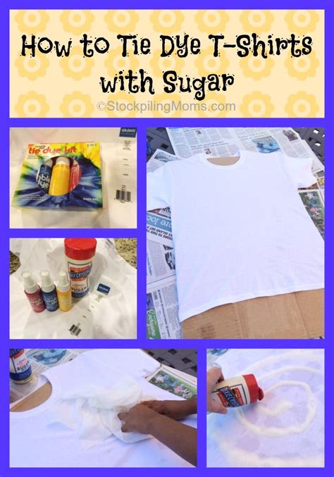 Click through to watch this video on expertvillage.com. How to Tie Dye T-Shirts with Sugar | How to tie dye, Tie ...