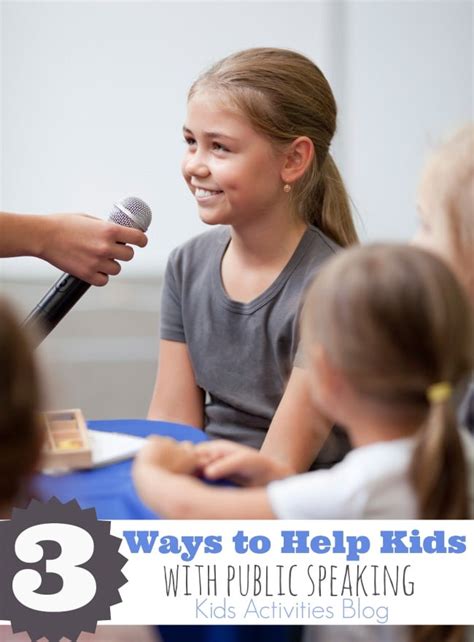 7 Public Speaking Exercises For Kids