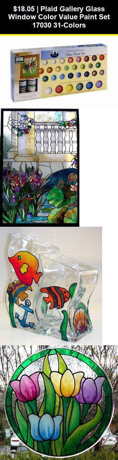 Plaid Gallery Glass Window Color Value Paint Set 17030 31 Colors