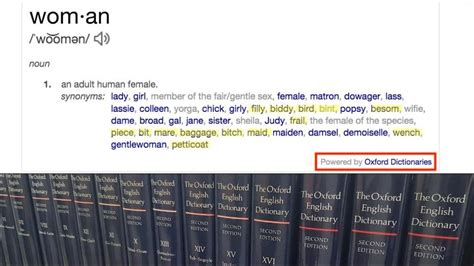 Oxford Dictionary Amends Definition Of ‘woman After Massive Criticism