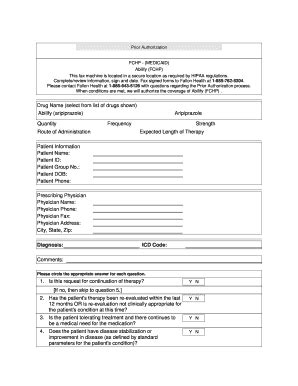Fillable Online Prior Authorization Criteria Form Fallon Health Fax