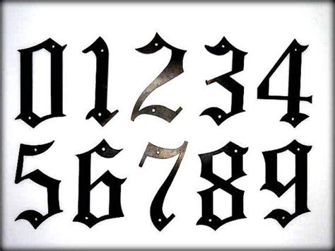 Incredible Different Types Of Number Fonts For Tattoos Idea In 2022
