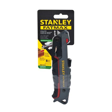 Stanley Safety Knife Black Gray Steel 6 12 In Overall Length
