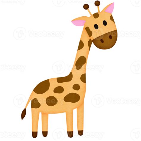Giraffe Cartoon Watercolor Illustration 23980285 Png