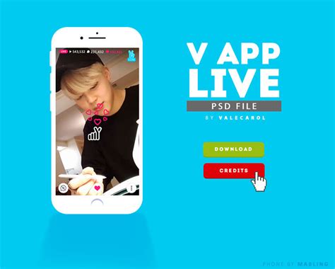 V Live App Psd By Valecarol On Deviantart