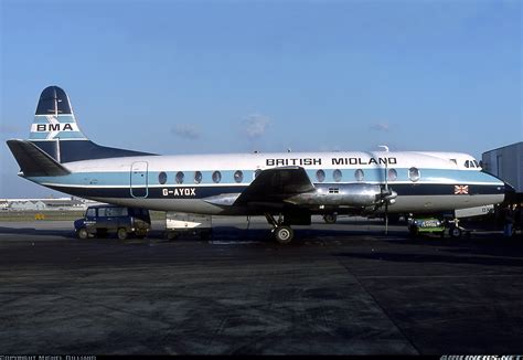 Vickers 814 Viscount British Midland Airways Bma Aviation Photo