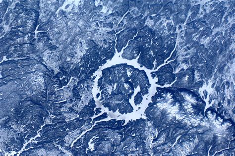 Esa Manicouagan Impact Crater Canada As Seen From The Iss