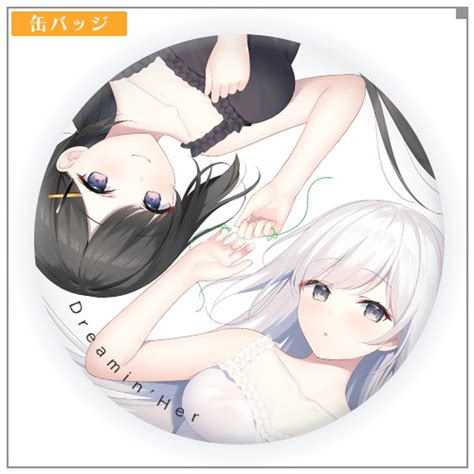 【cf余剰在庫】『dreamin Her 僕は、彼女の夢を見る。 』100mm缶バッジ＜架子＆未来＞ Life0 Booth Store Booth