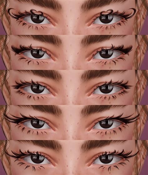 Dreamgirl 3d Lashes V7 4t3 10 Styles In Total Hey You Sims 4 Body
