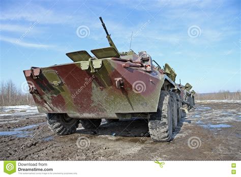 Armored Personnel Carrier Btr 80 Editorial Image Image Of Combat